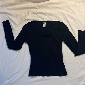 H&M Square Neckline Ribbed Top